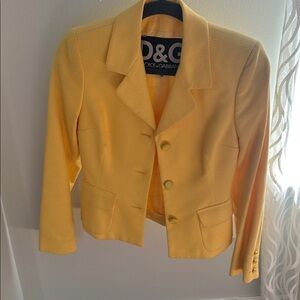 Dolce & Gabbana Mustard Yellow Jacket